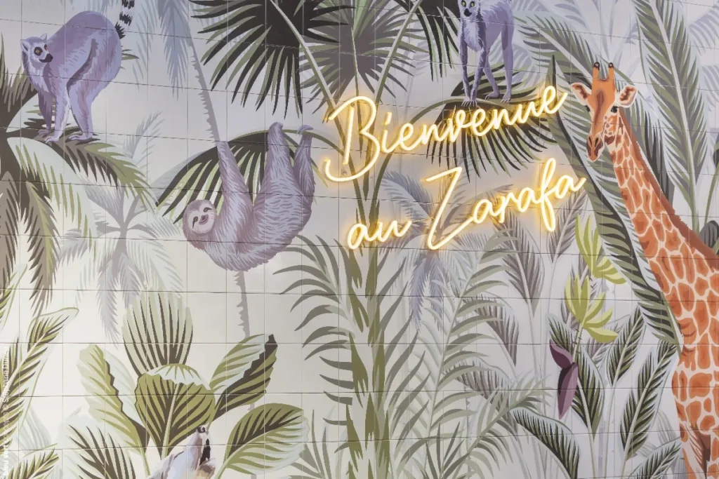 Fresque « Bienvenue au Zarafa »